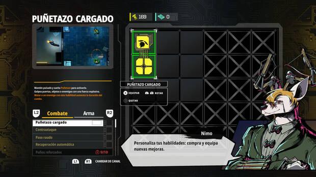 El sistema de progreso y personalización te permite mejorar los aspectos que más aprovechas durante el combate.