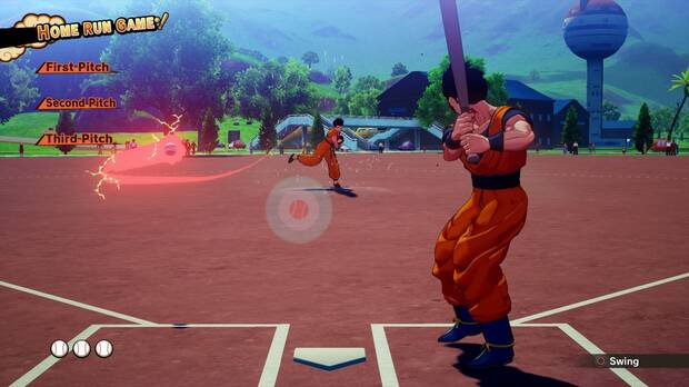 Podremos participar en diversos minijuegos, como uno de pesca en el que usaremos la cola de Goku o uno en plan béisbol.