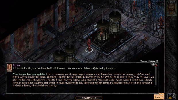 El comienzo de 'Baldur's Gate II' era muy tenebroso e inquietante.