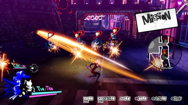 En la demo solo hemos podido controlar a Joker, aunque en el juego final podremos alternar el control entre todos los 'Phantom Thieves' que llevemos en nuestro grupo.