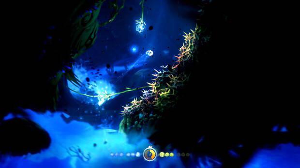 La huida del árbol Ginso es uno de los momentos más memorables del juego. También es la primera vez que el título pone realmente a prueba nuestra destreza con el mando.
