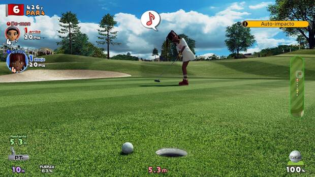 El golf requiere controlar los nervios. Un error se paga muy caro contra buenos rivales.