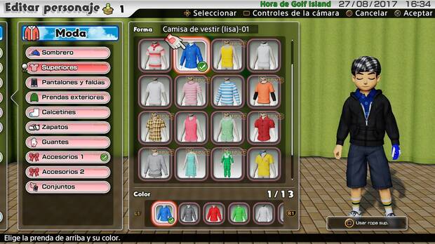 No habrá dos personajes iguales. Hay mucho que desbloquear y equipar a tus golfistas.