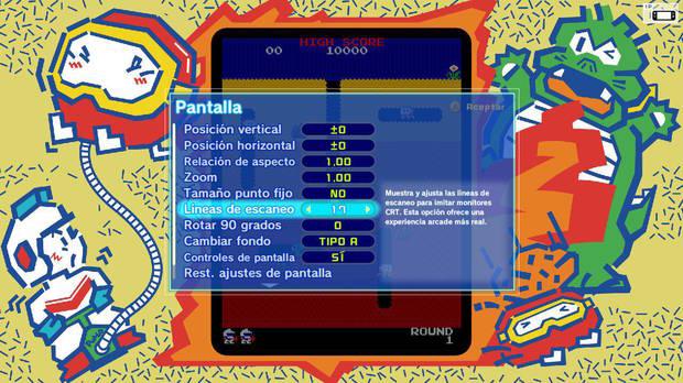 Las opciones de pantalla son muy completas, e incluso nos permiten jugar con Switch en vertical.