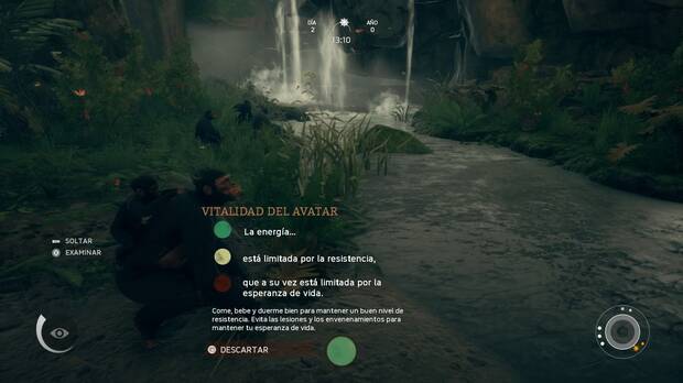 La partida, en el modo estándar, la empezamos en el Paraíso de la Cascada, donde tenemos todos los recursos para sobrevivir.