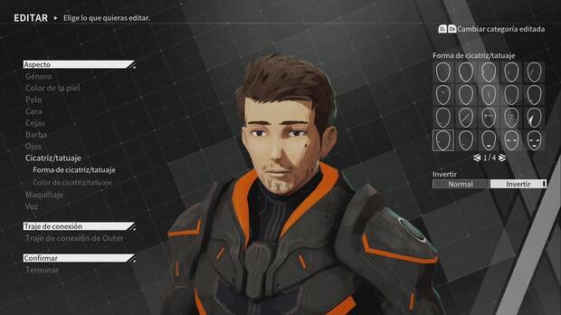 El sistema de personalización del avatar está repleto de opciones.