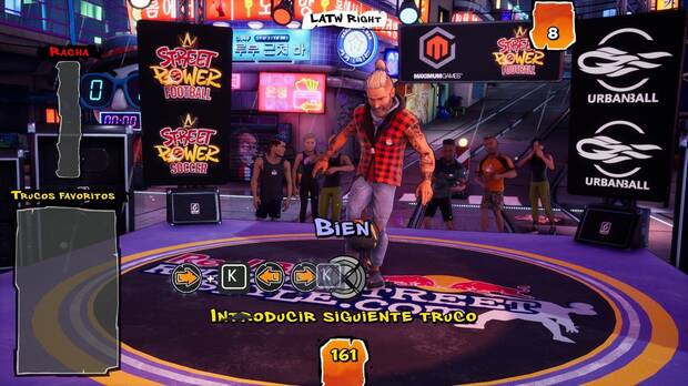 Además del modo de fútbol, hay otros como este, más parecido a juegos de baile.