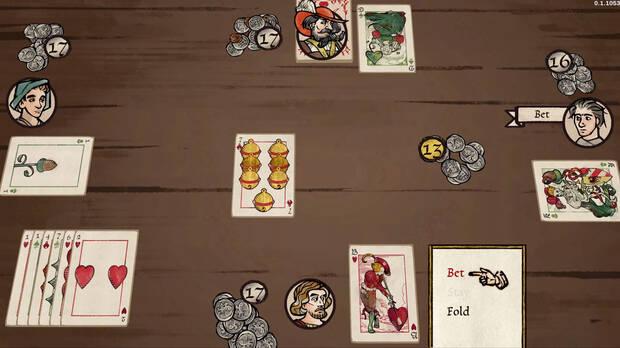 En cierto momento de la aventura nos encontraremos con un juego de cartas que tiene potencial para olvidarnos de la investigación durante bastante rato.