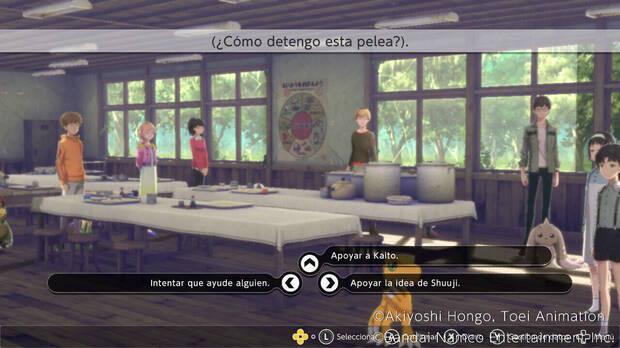 Da igual lo que respondáis, el juego seguirá su curso de la misma forma independientemente de vuestra respuesta.