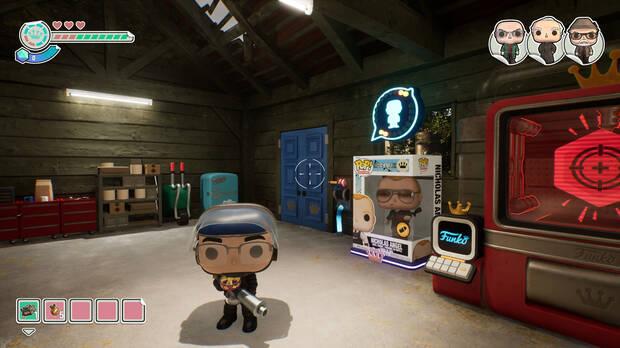 Hay mquinas por los niveles que nos permiten imprimir utensilios, armas y potenciadores que desbloqueamos poco a poco.