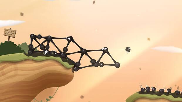 ‘World of Goo 2’ se mantiene fiel a sus mecánicas, y nos las va recordando poco a poco desde el inicio.