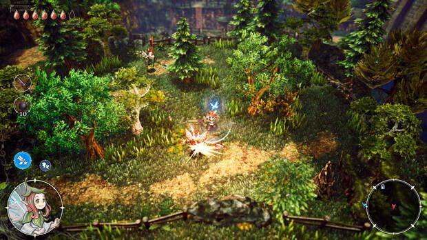 Los espadazos suelen hacer retroceder a los enemigos, así que tenemos que calcularlos bien y reposicionarnos a medida que golpeamos.