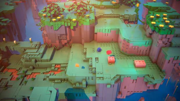 Demasiado alto para saltar? Consigue algunas piezas y construye una escalera. Terminars antes si tu compaero tambin participa.