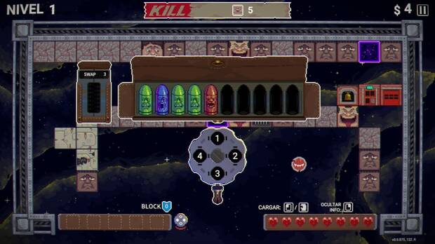 Podemos cambiar de tambor para obtener mejores resultados con las balas disponibles.