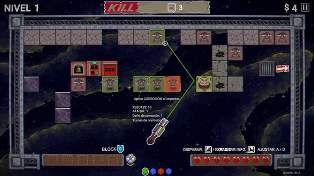 El sistema de apuntado est muy bien medido y es satisfactorio.