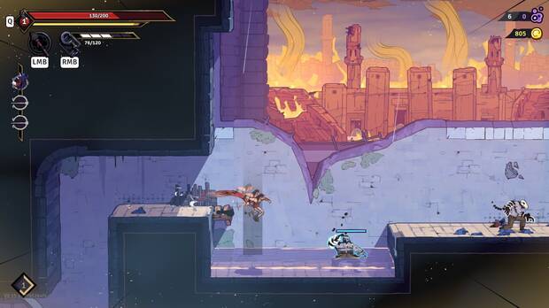 El juego te invita a no bajar la velocidad, casi ni siquiera en los combates. Podrs conectar movimientos de parkour para escalar casi cualquier superficie.