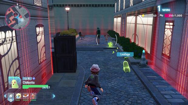 En las zonas de combate hay obstculos con los que cubrirnos para evitar que los dems entrenadores nos detecten.