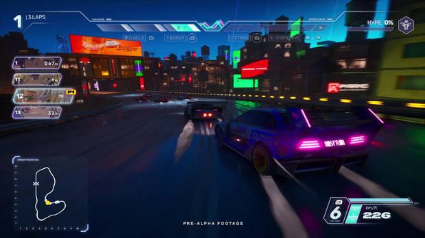 Derrapamos con la palanca derecha, que permite ajustar la intensidad del derrape, y con la izquierda retocamos la direcin.