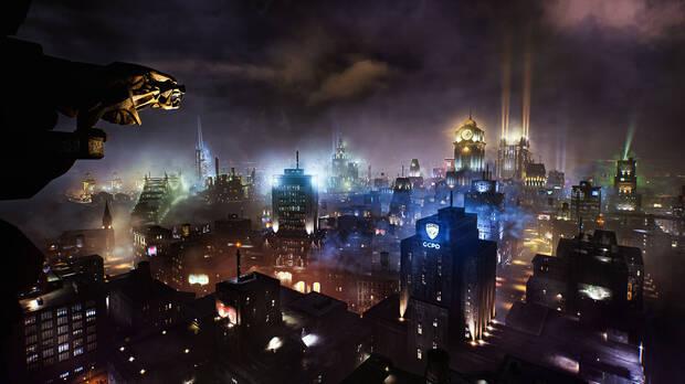 La Gotham de este juego tiene una personalidad visual muy distinta de la que vimos en 'Arkham Knight', aunque sus edificios más icónicos son fácilmente reconocibles.
