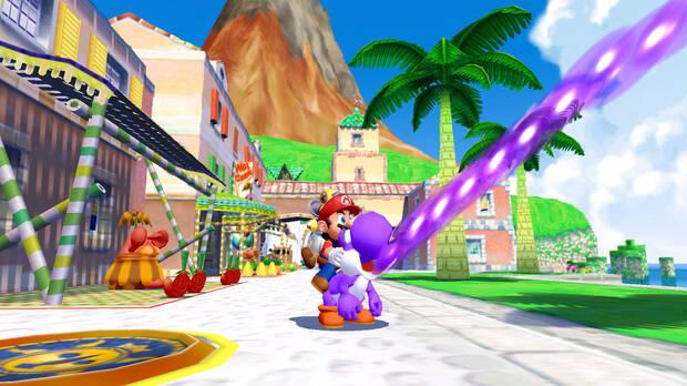'Super Mario Sunshine' recuperó a Yoshi como elemento jugable, pero su inclusión dejó mucho que desear y apenas aportaba nada al juego.