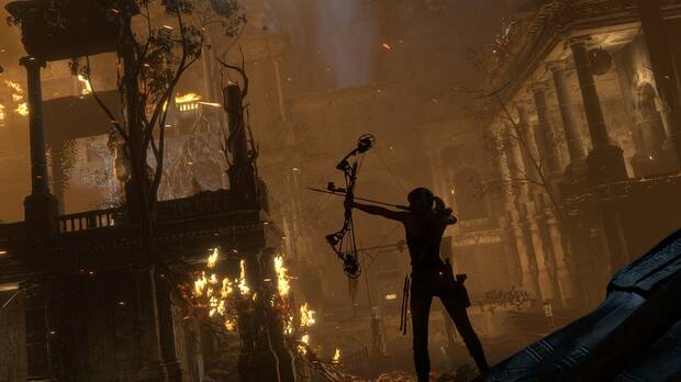 'Rise of the Tomb Raider' vuelve a apostar por un tipo de puzles similares a los de su antecesor, aunque ahora añadiéndole la interesante posibilidad de nadar y bucear.