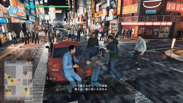 Un buen detective tiene que saber defenderse de todos los matones que pueblan Kamurocho.
