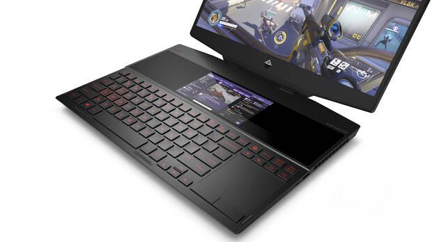 Para el futuro HP está preparando productos tan interesantes y vanguardistas como su portátil con doble pantalla que nos permitirá ver el minimapa, los menús del juego e incluso a nuestro streamer favorito mientras jugamos.
