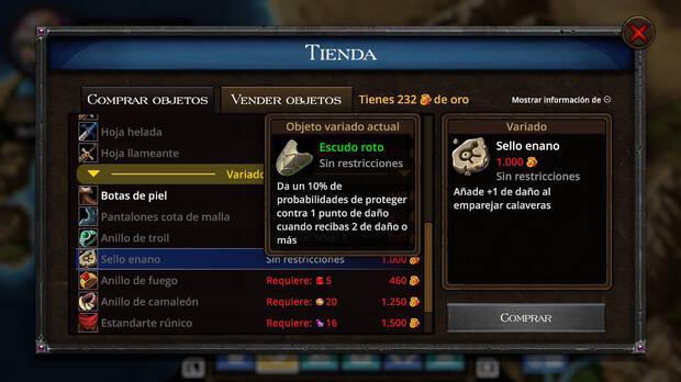 El dinero que vamos obteniendo lo podemos invertir en la tienda correspondiente que se encuentra en el men principal para adquirir objetos de todo tipo.