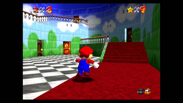 Ni siquiera se han incluido unos marcos para rellenar los márgenes que quedan vacíos al jugar a 'Super Mario 64'.