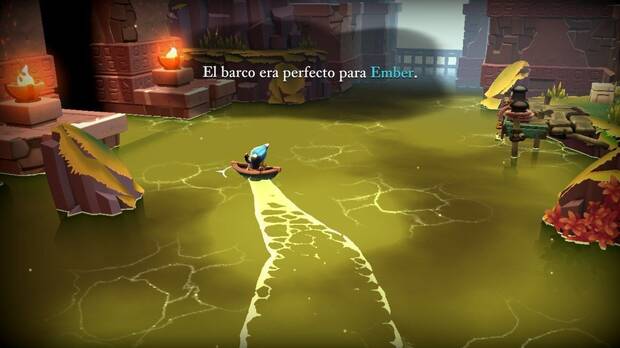 En cierto momento desbloquearemos un barco que nos permitirá acceder a una nueva zona semiabierta.