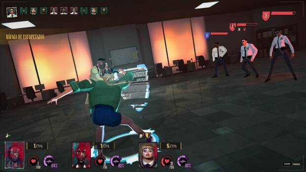 El sistema de combate presenta una estructura clsica, con ataques, coberturas y otro tipo de habilidades especiales.