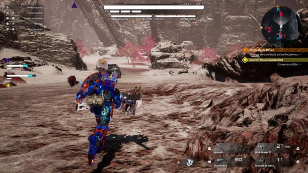 En distancias cortas el mundo de 'Titanic Scion' no da su mejor cara. No esperes los valores de produccin de un AAA moderno.