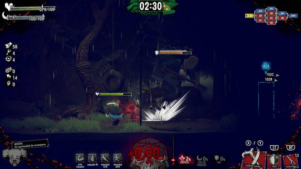 Conseguimos recursos como dinero, huesos y orejas que tendremos que gestionar para mejorar a Justine.