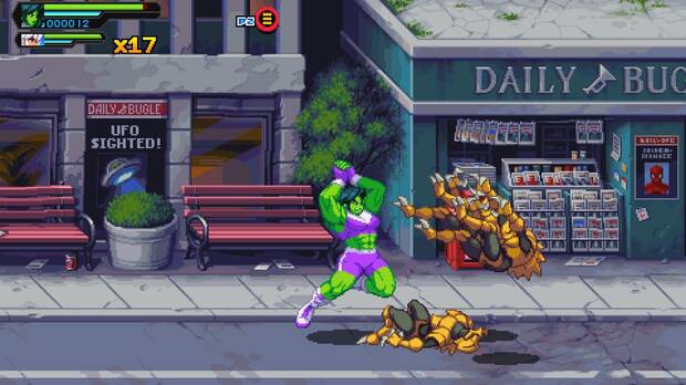 Hulka es más lenta que sus compañeros, pero el estilo de lucha libre hace que sea demoledora incluso cuando cae en una emboscada.