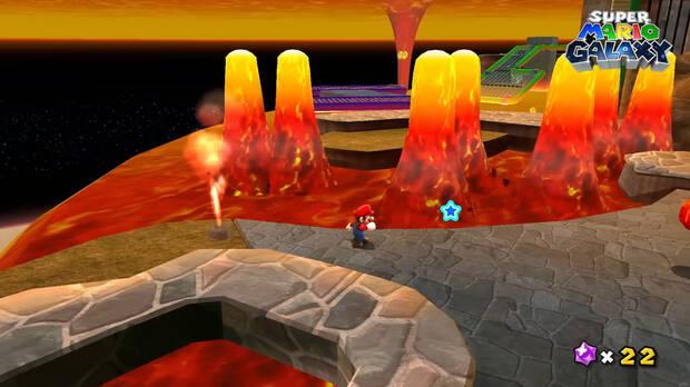 El primer Super Mario Galaxy no recibe grandes actualizaciones con respecto a la versin de Super Mario 3D All-Stars.