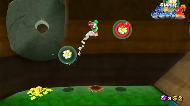 El aadido de Yoshi es una de las grandes caractersticas diferenciadoras de Super Mario Galaxy 2.