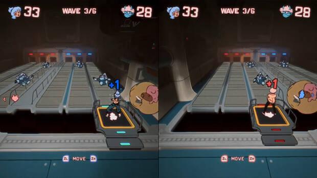 Hay un mont�n de minijuegos para competir amistosamente en la nave. Se desbloquean en rincones secretos de los niveles.