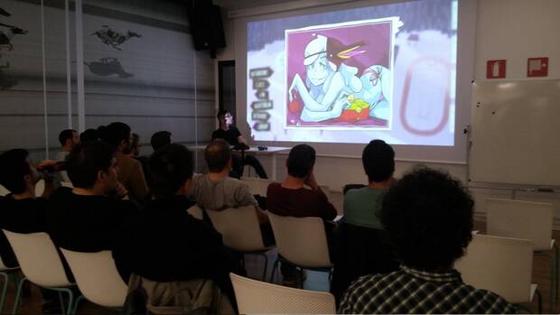 Julián, mostrando Monster Prom en 2016.