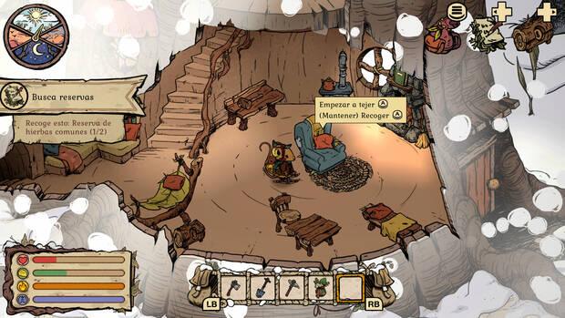 Reconstruir la madriguera es uno de los objetivos principales de nuestra particular aventura de supervivencia.