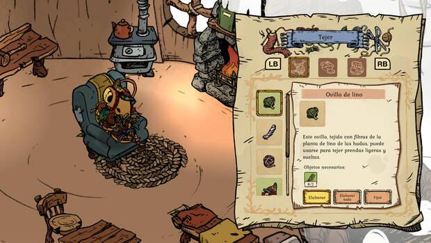 Buscar materiales es fundamental para, por ejemplo, tejer nuestra propia ropa y resistir mejor el fr�o.