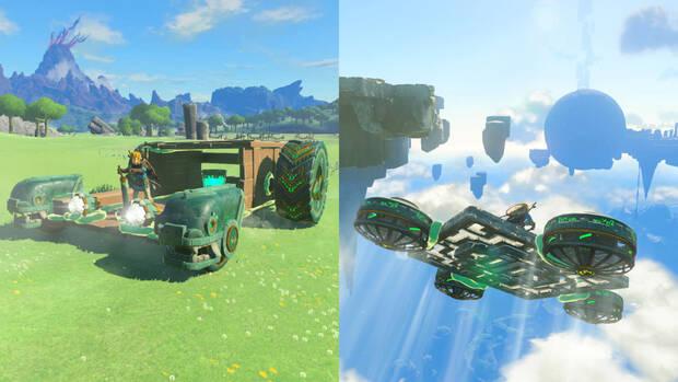 Link construye sus propios vehículos porque, al parecer, no tiene su Moto Hyliana. ¿Dónde la habrá dejado aparcada?