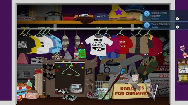 Curiosear en las casas de los habitantes de South Park sigue siendo una de las partes más entretenidas del juego.