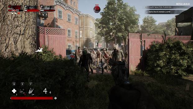 Los zombis atacan en grupos grandes y son muy resistentes.