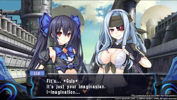 Los diálogos con retratos son abundantes, parecido a Neptunia.