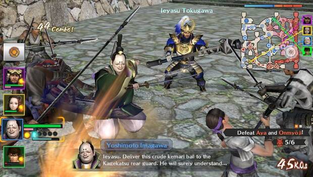 Los personajes cuentan con sus diseños de Samurai Warriors 4.