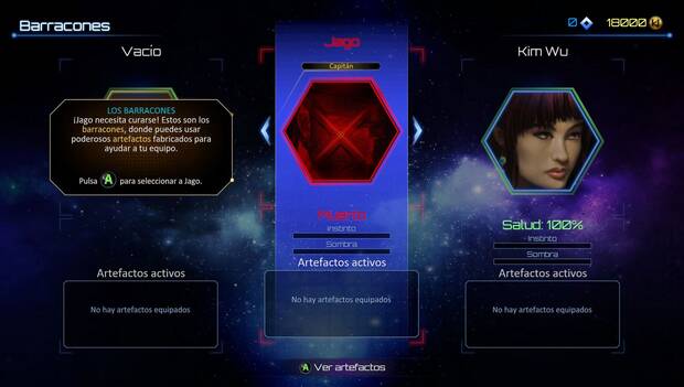 Si nos matan a los tres personajes, la partida se acaba y tendremos que empezar desde el primer turno. Podéis resucitarlos con objetos consumibles.