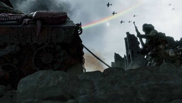 Legiones de soldados cadavéricos, aviones y tanques atenazados por hilos de muerte, desfilan en el segundo tráiler.