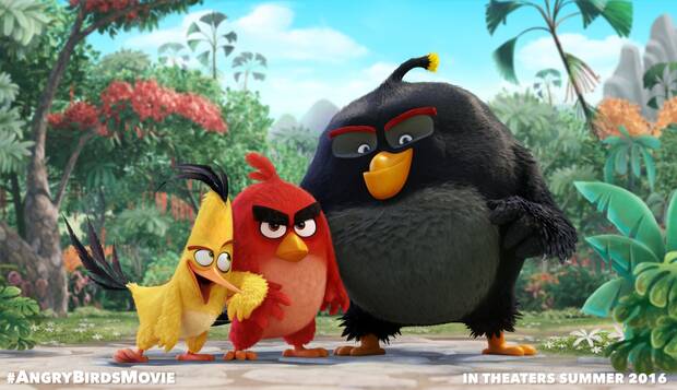El póster de la película de Angry Birds.