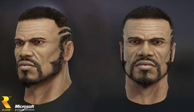 Modelado de uno de los personajes del juego en la versión de Rare.