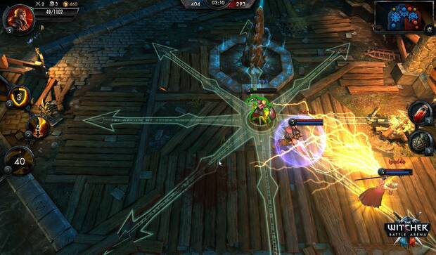 Gráficamente, ‘The Witcher: Battle Arena’ es más que notable. Si tenemos un smartphone o tablet potente, podremos disfrutar de un festival de efectos técnicos impactante.